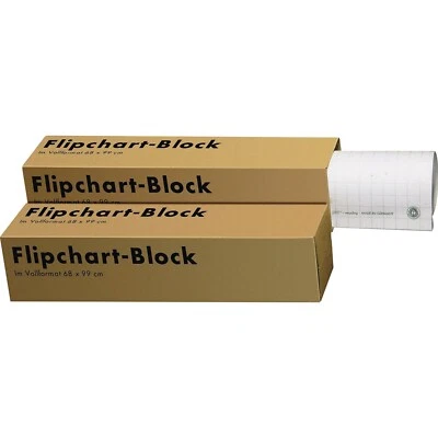 Landre Flipchartblock Flipchartblöcke Flipchartpapier kariert 68 x 99 cm - Bild 1 von 2