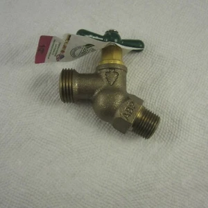 No-Kink Straight Hose Bibb Lead Free 1/2 MIP- x 3/4-Inch Hose. - Picture 1 of 7