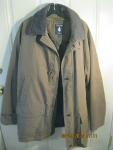 Roundtree Yorke Military Green Outdoor Lined Field Thermo Cotton Blend Coat - Picture 1 of 7