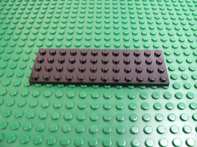 1989 LEGO Black  Plate 4 x 12 Pirates Castaway's Raft 6257  #3029