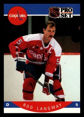1990-91 Pro Set #314 Rod Langway - Image 1 of 2