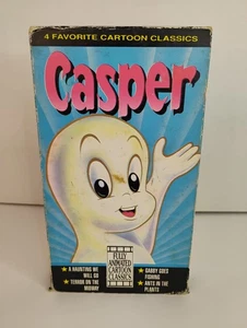 Casper the Friendly Ghost 4 Favorite Cartoon Classics - Cassette Tape VHS Movie - Picture 1 of 5