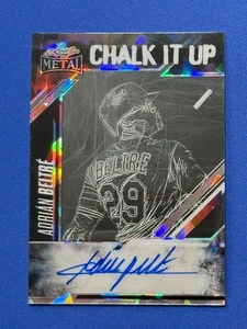 2025 LEAF METAL ADRIAN BELTRE SILVER CRYSTAL CHALK IT UP AUTO AUTOGRAPH 02/10 - Picture 1 of 2
