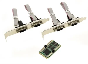Scheda MiniPCIe - COM RS232 - 4 Porte - Mini PCI Express - Foto 1 di 3