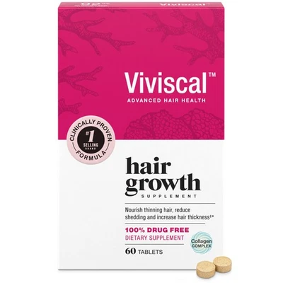 Suplementos para el crecimiento del cabello Viviscal para mujeres para cabello más grueso, lleno, nutrir... Foto 1 de 4