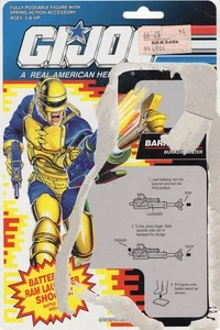 Vintage 1991 G.I. Joe BARRICADE Full UNCUT File Card Back Filecard 91 ARAH - Bild 1 von 2