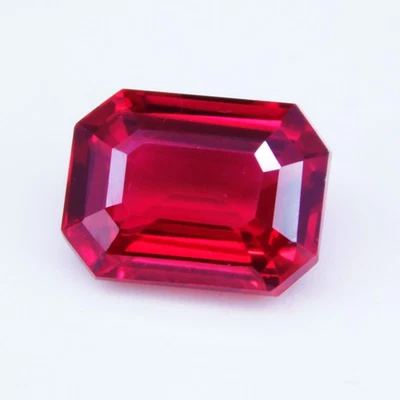 Certified 9.55 Ct Natural Red Ruby Radiant Cut Loose Gemstone - Image 1 of 4