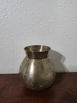 Pote de água/vaso/lota prata antigo indiano exclusivo - Imagem 1 de 3