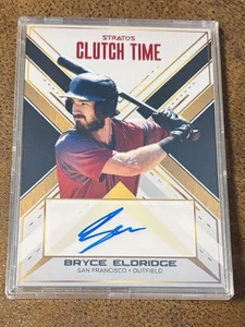 2025 PULSE STRATOS BRYCE ELDRIDGE Clutch Time AUTO AUTOGRAPH 4/5 SF Giants - Bild 1 von 2