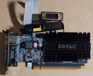 ZOTAC GEFORCE GT 710 ZONE EDITION 2GB 64BIT DDR3 PN: 9288-7N326-001Z8 W/ADAPTERS - Picture 1 of 3