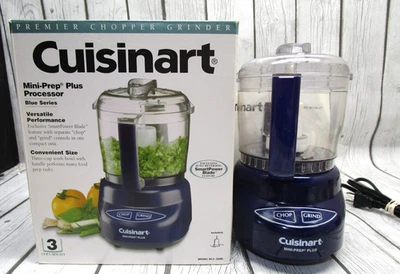 Cuisinart Mini-Prep Plus 3-Cup Food Processor Blue DLC-2ABL Chop & Grind Compact - Image 1 of 4