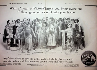 Anuncio Grabadora Original 1912 Vintage: Ft. Victor "Su Voz Maestra" #Victrola Foto 1 de 2