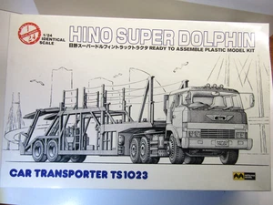 Mitsuwa 1:24 Scale Hino Super Dolphin Car Transporter TS1023 model kit #MHC-6800 - Picture 1 of 23