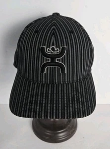 Hooey Pinstripe Flexfit Ballcap Hat Cap Size Small Medium - Picture 1 of 9