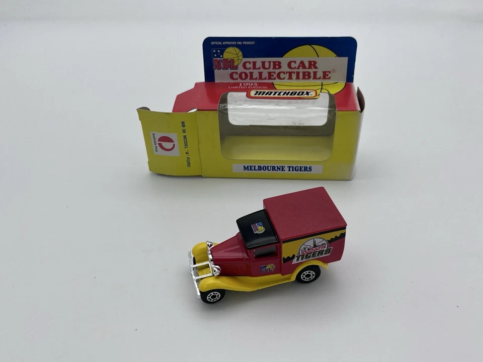 Matchbox 1-75 Series MB38 NBL Club Car Melbourne Tigers Ford A 1995 Release - Image 1 of 1