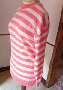 Coral Striped JUMPER Long Sleeves BNWT - Picture 1 of 9