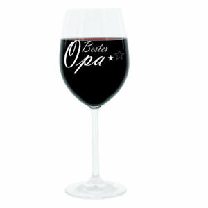Geschenk Weinglas Bester Opa Familie Wein Leonardo Glas Gravur Moodglas 400 ml