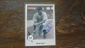2002 FLEER GREATS GEORGE KELL HOF 83 AUTOGRAPHED BASEBALL CARD - Picture 1 of 2