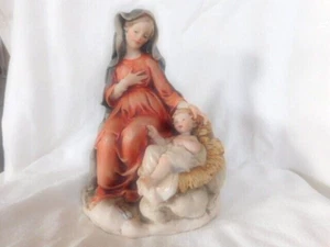 Vintage Florencia Giuseppe Armani Virgen y Niño Jesús - Imagen 1 de 6