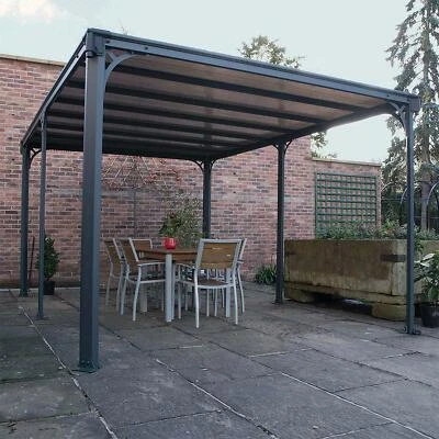 Garden Gazebo Palram Canopia Milano Heavy Duty Hardtop Outdoor Polycarbonate - Image 1 of 4