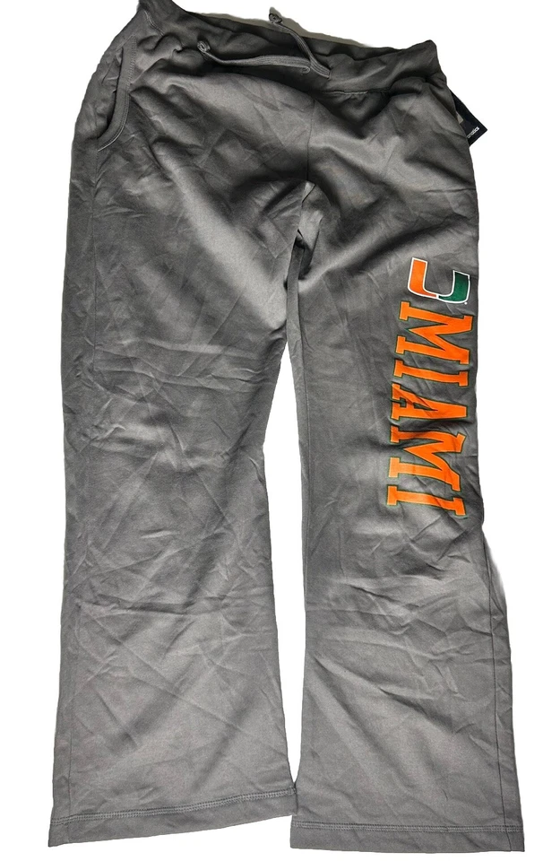 Pantalones deportivos para mujer Miami Hurricanes Fanatics gris talla 2XL Foto 1 de 3