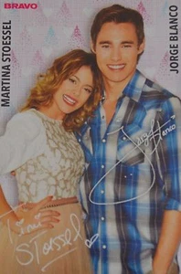 MARTINA STOESSEL & JORGE BLANCO - Tarjeta de autógrafo - Recortes de autógrafo de autógrafo - Imagen 1 de 1