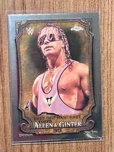 2025 Topps Chrome WWE - Bret “The Hitman” Hart - Allen & Ginter - WWE HOF - Picture 1 of 2
