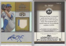 2012 Topps Triple Threads Unity Auto Relics Gold /25 RA Dickey #TTUAR-105 Auto