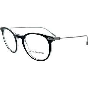 Dolce & Gabbana DG3303 Mens Plastic Eyeglass Frame 675 Top Black on Crysta 50-22 - Picture 1 of 5