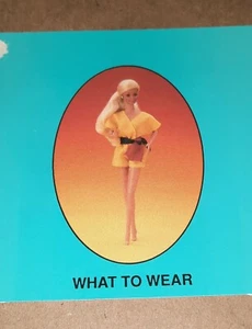 Vintage Barbie Card 1989 Barbie Just Us Girls Game Replacement Piece  - Picture 1 of 7