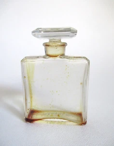 Chanel perfume Bottle Glass Vintage Embossed Stamped Made In France *Empty - Picture 1 of 5