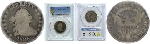1806 Bust Quarter PCGS G-04 Cover