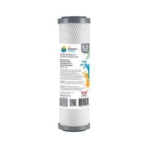 SILVER Coconut Carbon Block Water Filter 0.5 Micron 10" x 2.5" BCC2510-P5 | 4-58 - Picture 1 of 1