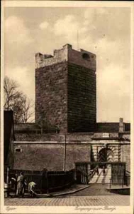 EGER CHEB Tschechien ~1920/30 Partie an der Burg, Castle Post-Card, Postkarte - Picture 1 of 2