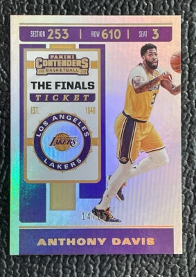 🔥ANTHONY DAVIS 2019-20 CONTENDERS THE FINALS TICKET REFRACTOR /65!🔥LAKERS! - Image 1 of 2