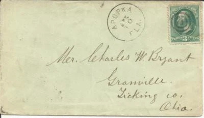 US 3c Banknote APOPKA(Orange County)FLORIDA to Granville Ohio via Cincinnati - Image 1 of 3