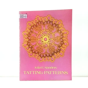 Tatting Patterns Cross Stitch Booklet 1977 Dover Needlework Series - Picture 1 of 2