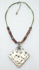 Premier Designs  BALI   Antiqued Matte Brass Pendant Necklace