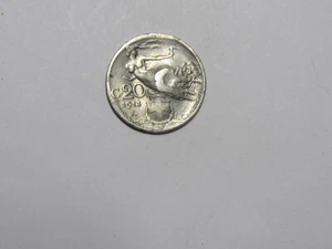 Old Italy Coin - 1913 20 Centesimi - Circulated, punch, spots - Picture 1 of 2