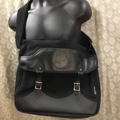 Duluth Pack Negro Cuero Lona Laptop Maletín Bolso Mensajero EE. UU. Viaje Trabajo Foto 1 de 4