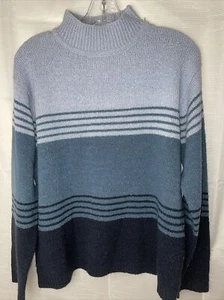 Mountain Lake Womens Long Sleeve Sweater Size Petite Med Color Blue 100% Acrylic - Picture 1 of 6