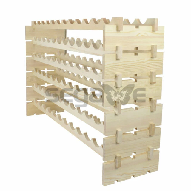 Segawe S-H01-1279 6 Tier Stackable Storage Wine Rack - 72 Bottles