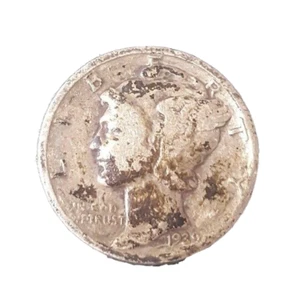 Winged Liberty Dime, (10c) 1939, P, circulated, ungraded - Picture 1 of 2