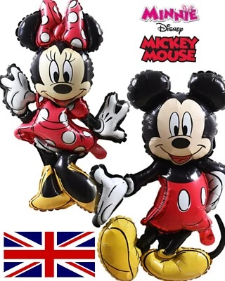 REINO UNIDO GIGANTE Disney Minnie Mickey Mouse Globos Fiesta Decoraciones Niños Foto 1 de 4