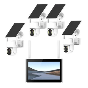 Outdoor Solar Wireless Security Camera CCTV System withMonitor Home Surveillance - Picture 1 of 8