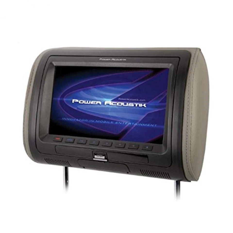 Power Acoustik HDVD-91CC Universal Replacement Headrest w/ DVD Player & 9” LCD - Image 1 of 1