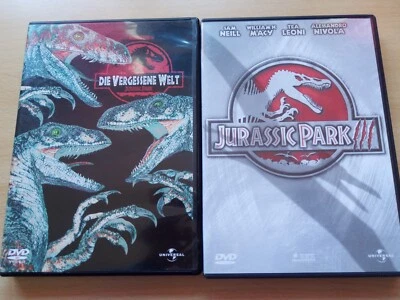 2 DVD Video Filme Sammlung Dino Jurassic Park 3 vergessene Welt, 12 Jahren, 2005 - Bild 1 von 4