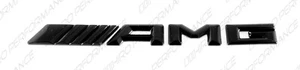 Gloss Black Emblem Badge Sticker Letters Car for Mercedes-Benz SLK32 SLK55 AMG - Picture 1 of 4