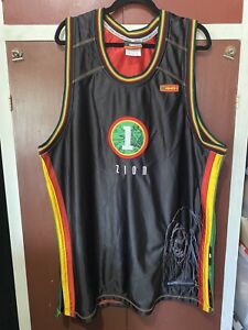 And1 ZION Bob Marley Reggae Basketball Tank Jersey XL Black Red Yellow And 1