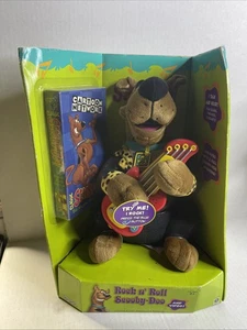 Scooby Doo Guitar Denim Jeans Coat Plush Electronic With Box/vhs - Picture 1 of 7